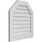 Ekena Millwork Octagonal Top Surface Mount PVC Gable Vent w/ 3-1/2"W x 1"P Standard Frame, 28"W x 30"H GVPOT28X3001SN - alternate 5